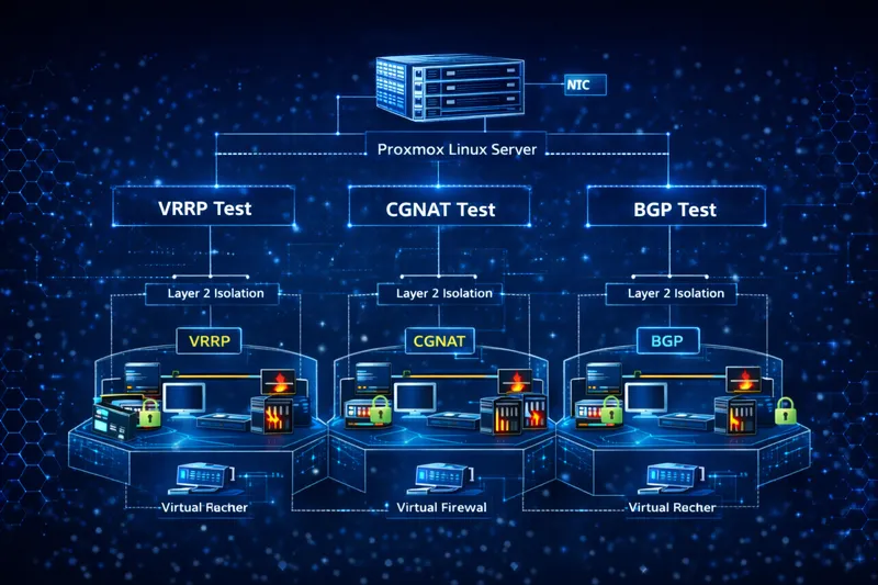 ネットワークアプライアンス設定検証ラボ（VRRP / CGNAT / BGPなど）